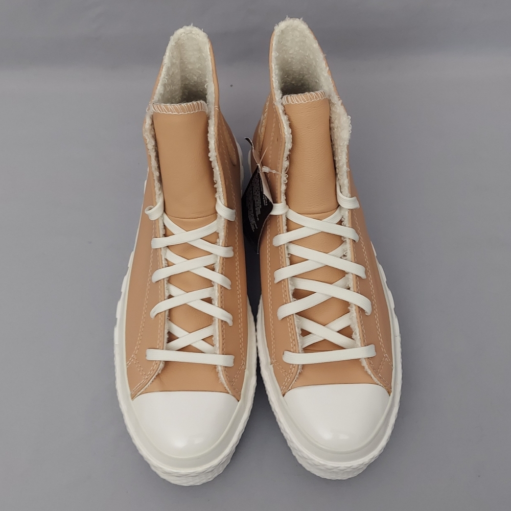 New Converse Lift 2X Hi Platform Sneakers Women's Size 9.5 Leather High-Top - Picture 5 of 13